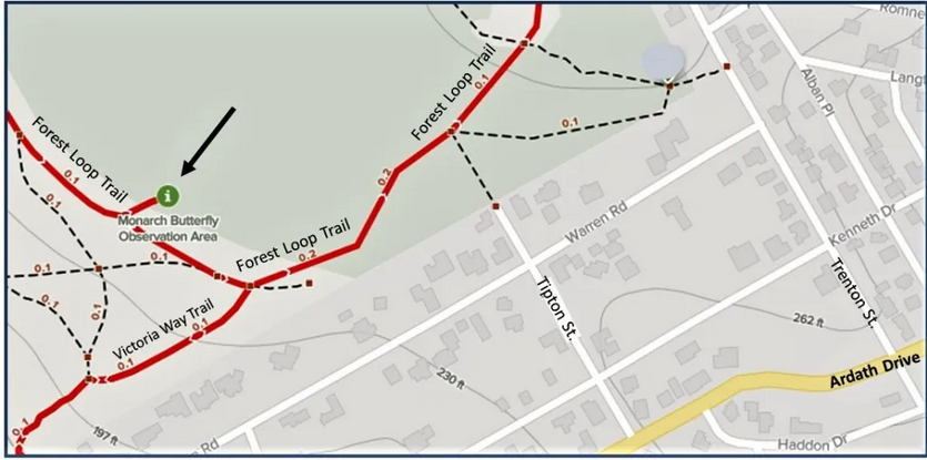 map of monarch grove